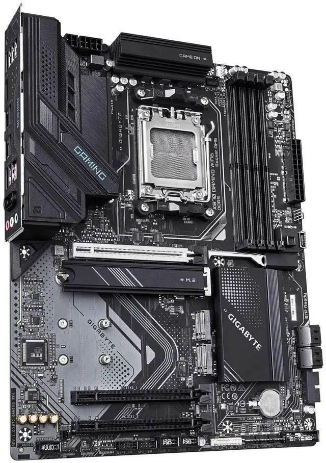 Alt view image 3 of 5 - GIGABYTE X870 Gaming WIFI6 AMD AM5 LGA 1718 Motherboard, ATX, DDR5, 3X M.2, PCIe 5.0, USB4, WiFi 6, 2.5GbE LAN, EZ-Latch, 5-Year Warranty