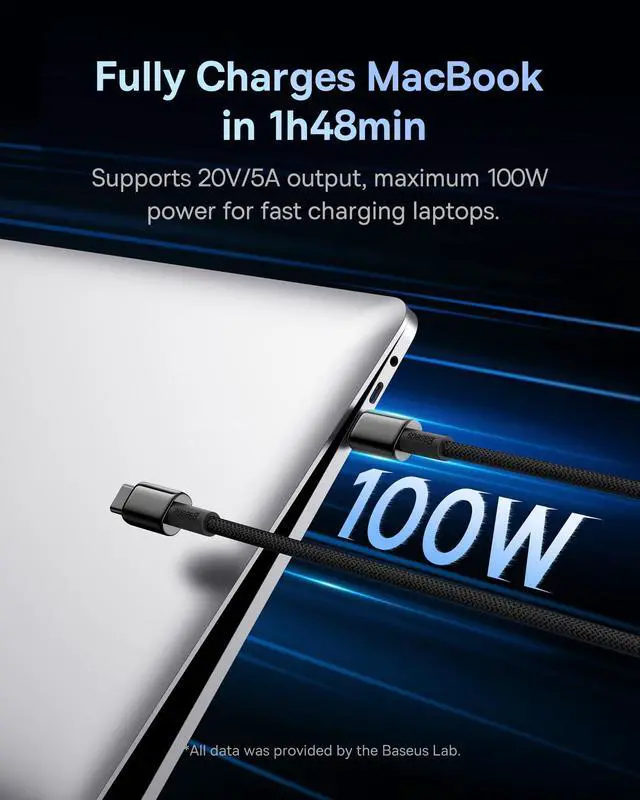Alt view image 2 of 5 - Baseus USB C Cable 100W 2-Pack Nomos 8-in-1 Magnetic Charging Station