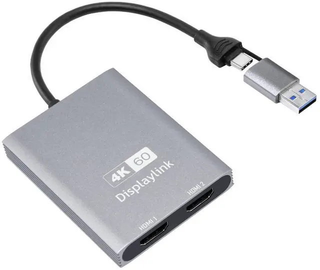 Main image of Bytecc USB-C to HDMI 4K60Hz Dual Monitor Adapter,DisplayLink Adapter Compatible with M1/M2/M3 MacBook, Windows, Android, Support Extended Mode, USB 3.0, HDCP (USB-C to HDMI Dual Monitor)