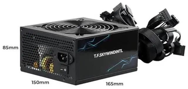 Alt view image 2 of 5 - 1000W Power Supply 80 Plus Gold Full Voltage 110-230V Active PFC Gaming PSU Non Modular Design Standard ATX Computer Power Supplies with 140MM Ultra Quiet Cooling Fan for Desktop PC Server