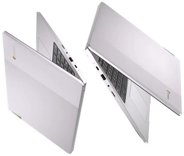 Alt view image 4 of 5 - Lenovo Chromebook | 15.6" FHD Laptop | 4GB RAM | 64GB SSD & 64GB Card & 128GB Portable SSD | Intel 2-Core CPU | Webcam | USB-C | Wi-Fi | Bluetooth | Ultra Portable | Gemini-AI Chrome OS | LE Bundle