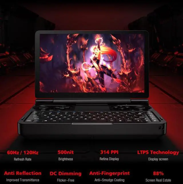 Alt view image 4 of 5 - 6 Goodlife623 GPD WIN Mini Handheld Game Console, 7" Touchscreen Gaming PC Mini Laptop Gamepad UMPC Win11 [AMD Ryzen 7 7840U 32GB RAM/2TB M.2 NVMe SSD]