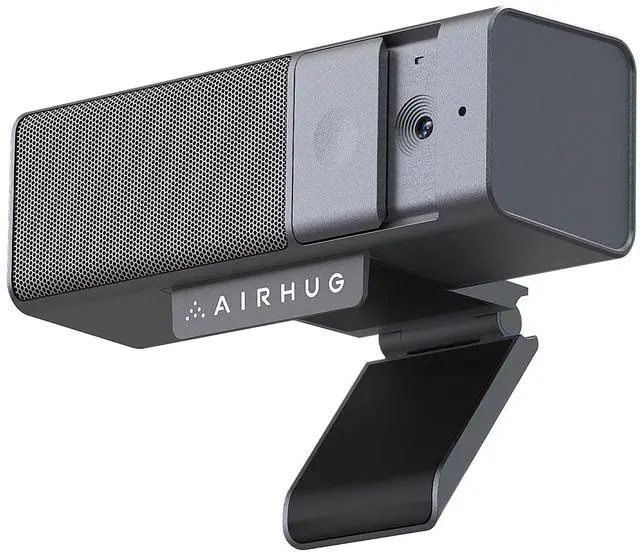 Main image of AIRHUG Webcam, 3 in 1 1080P USB Webcam with Microphone and Speaker, Privacy Cover