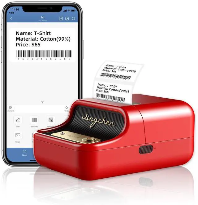Alt view image 3 of 5 - NIIMBOT B21 Label Maker and Carry Case Bundle