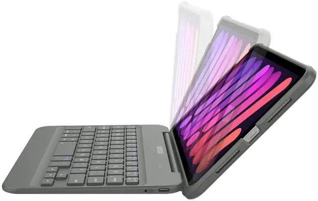 Alt view image 4 of 5 - Arteck iPad Mini A17 Pro (8.3-inch) Keyboard Case, Bluetooth Keyboard with Protection Shockproof Case for Apple 8.3-inch iPad Mini A17 Pro and Mini 6