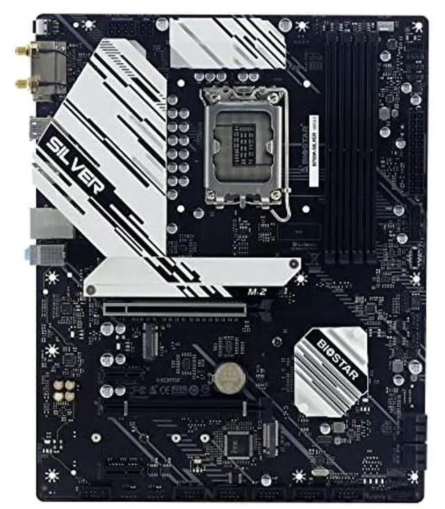 Main image of BIOSTAR Gaming ATX Motherboard with Silver Heatsink 17 (16+1) Phase 70A Powerful VRM, PCIe 5.0 Slot, and 2.5 Gigabit LAN [ B760A-SILVER ]