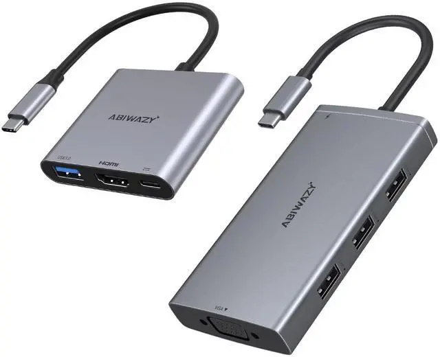 Main image of 3 in 1 USB C to HDMI Multiport Adapter with 4K HDMI Output & 8 in 1 USB C Docking Station Dual Monitor for Dell/HP/Lenovo/Surface Laptop with 2hdmi dp vga