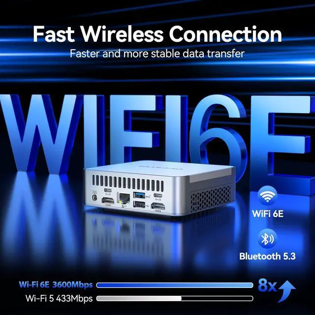 Alt view image 5 of 5 - GEEKOM Mini PC XT13 Pro, Intel Core i9 13900HK (14C/20T, Up to 5.4GHz, 24MB)Business Desktop Computers, 32GB DDR4 RAM 1TB PCIe 4.0 SSD, 2xUSB4/8K HDR/WiFi 6E/BT5.3/Windows 11 Pro Office Mini Computers