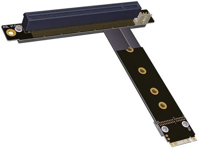 Alt view image 2 of 5 - JMT ADT-R43SR M.2 NGFF NVMe Key M to PCIE x16 Extension Cable 32G/BPS 16x PCI-e PCI-Express Graphics Card Riser Adapter R43SR for M2 2230 2242 2260 2280 (50cm)