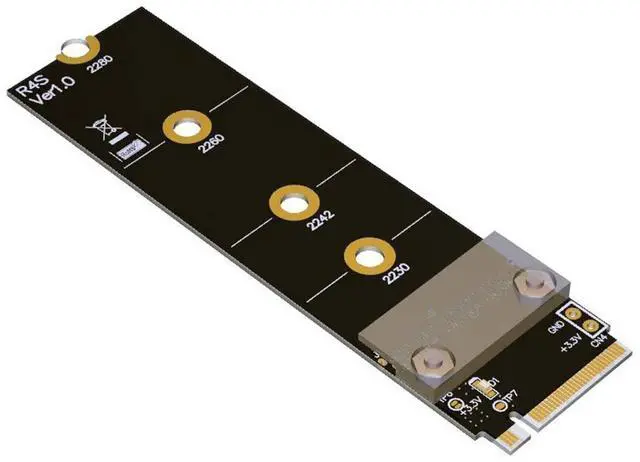 Alt view image 4 of 5 - JMT ADT-R43SR M.2 NGFF NVMe Key M to PCIE x16 Extension Cable 32G/BPS 16x PCI-e PCI-Express Graphics Card Riser Adapter R43SR for M2 2230 2242 2260 2280 (50cm)