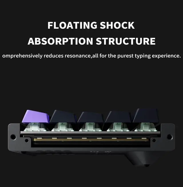 Alt view image 5 of 5 - NuPhyX BH65 All-Aluminum Magnetic Switch Gaming Keyboard,65% 68keys RGB Rapid Trigger Wired Custom Hall Effect Keyboard,PBT keycaps,Actuation Point Adjustable,8K Hz Polling Rate-Magnetic Jade Pro
