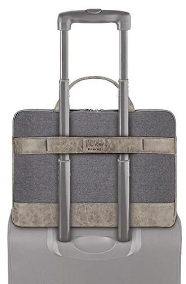 Alt view image 5 of 5 - Solo New York Urban Nomad Laptop Sleeve Handle 15.6 Inch, Grey