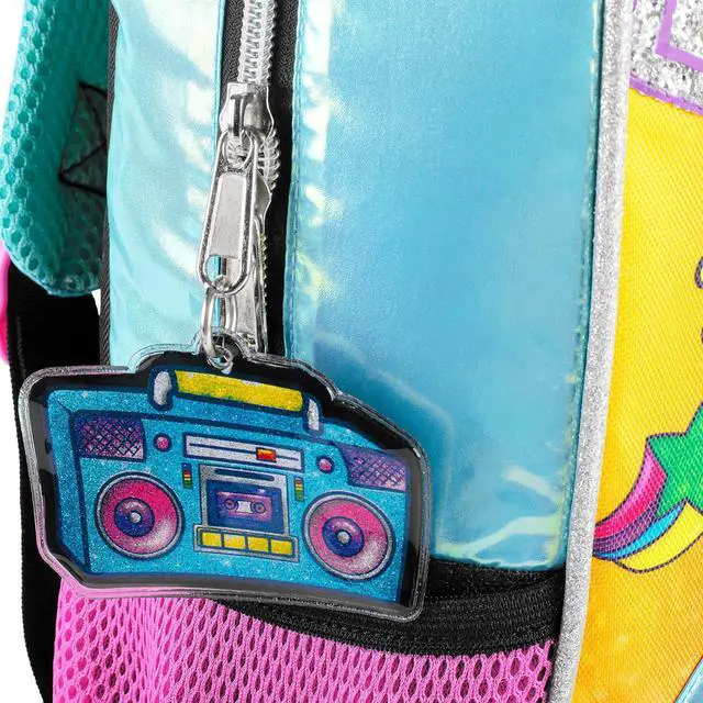 Alt view image 3 of 5 - Fashion Angels XOMG POP! Backpack with Built-in Bluetooth Speakers in Turquoise - Adjustable Straps, Spacious Compartments, Lightweight, Official XOMG POP! Merchandise, Perfect for Kids & Tweens