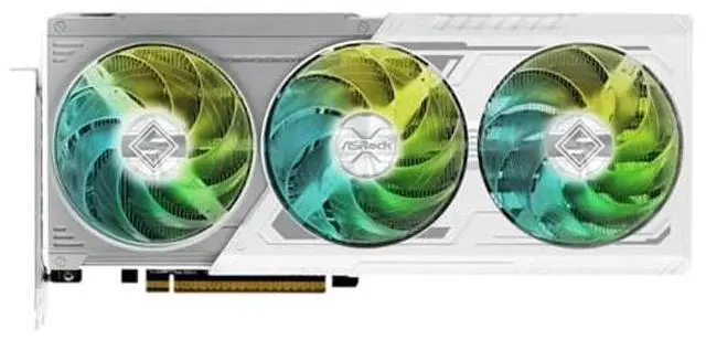 Alt view image 2 of 5 - ASRock AMD Radeon RX 9070 Steel Legend 16GB OC GPU 2700 MHz 20 Gbps GDDR6 256Bit (3rd Gen RT 2nd Gen AI Accelerators) PCIe5.0 2x8-pin Triple Fan Graphics Card 700W Air Deflecting HDMI DisplayPort