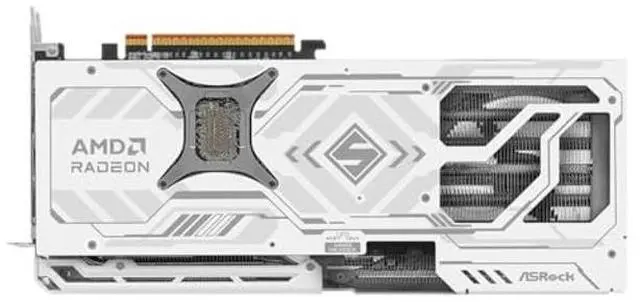 Alt view image 3 of 5 - ASRock AMD Radeon RX 9070 Steel Legend 16GB OC GPU 2700 MHz 20 Gbps GDDR6 256Bit (3rd Gen RT 2nd Gen AI Accelerators) PCIe5.0 2x8-pin Triple Fan Graphics Card 700W Air Deflecting HDMI DisplayPort