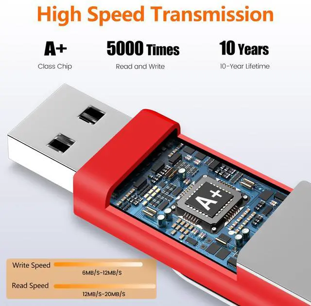 Alt view image 2 of 5 - AreTop 50 Pack 8GB USB Flash Drives Bulk of 2.0 Thumb Drives Pack 8GB USB Drive Bulk Pen Drive Zip Drive Memory Stick with Lanyard for Storage and Backup (Mixed Colors 50pcs)