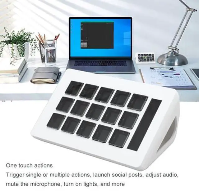 Alt view image 4 of 5 - Generic 15 Keys Programmable Keyboard,Customize Gaming Experience Visual Keyboard,LCD Custom Keyboard Macro Keyboard Operations with OBS Twitch, Genericnhyxv8z9dk