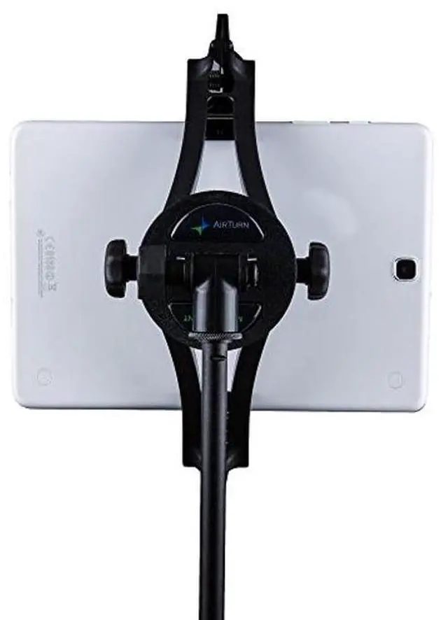 Alt view image 3 of 5 - AirTurn Manos Universal Tablet and Phone Holder (Mic Stand Not Included)