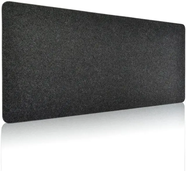 Alt view image 2 of 5 - Large Felt Desk Pad & Glass Mouse Pad