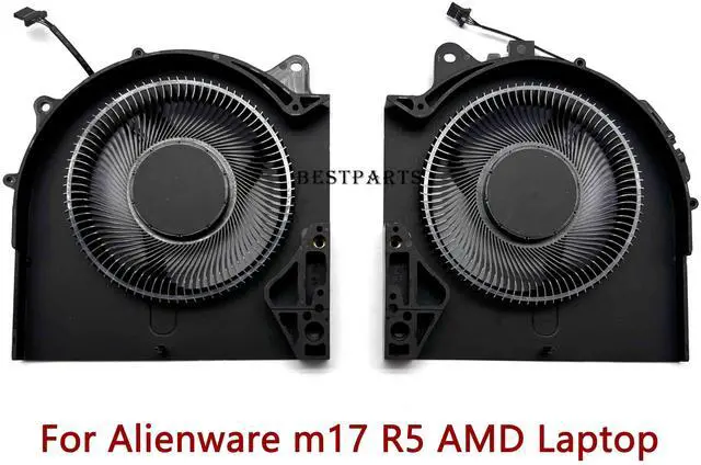 Alt view image 2 of 5 - BestParts New CPU+GPU Cooling Fan Replacement for DELL Alienware m17 R5 2022 M15R7 Laptop, P/N: MG75091V1-C080-S9A MG75091V1-C090-S9A, 12V Fan
