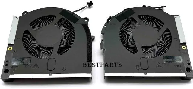 Alt view image 3 of 5 - BestParts New CPU+GPU Cooling Fan Replacement for DELL Alienware m17 R5 2022 M15R7 Laptop, P/N: MG75091V1-C080-S9A MG75091V1-C090-S9A, 12V Fan