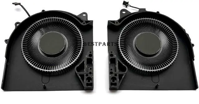Alt view image 4 of 5 - BestParts New CPU+GPU Cooling Fan Replacement for DELL Alienware m17 R5 2022 M15R7 Laptop, P/N: MG75091V1-C080-S9A MG75091V1-C090-S9A, 12V Fan