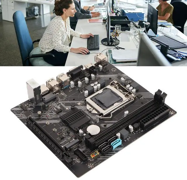 Alt view image 3 of 5 - LGA 1151 Motherboard, DDR3 Motherboard with Channel PCIe X16 SATA3.0 DDR3 4 USB2.0 2 USB3.0 3 Phase Power, Gaming Mainboard for Computer PC