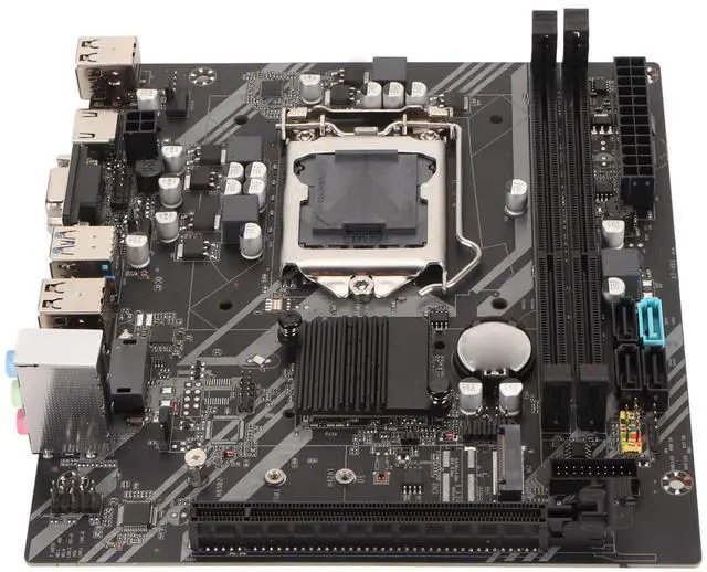Alt view image 5 of 5 - LGA 1151 Motherboard, DDR3 Motherboard with Channel PCIe X16 SATA3.0 DDR3 4 USB2.0 2 USB3.0 3 Phase Power, Gaming Mainboard for Computer PC