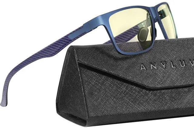 Main image of ANYLUV Blue Light Blocking Glasses Men Computer Gaming Glasses Lightweight Al-Mg Metal Anti Eyestrain Eye Protection