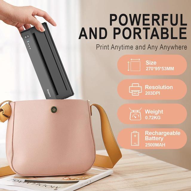 Alt view image 5 of 5 - Bagana Tattoo Stencil Printer Thermal Bluetooth Temporary Tattoo Transfer Printer Wireless Tattoo Machine Kit Compatible with Smartphone & Pc