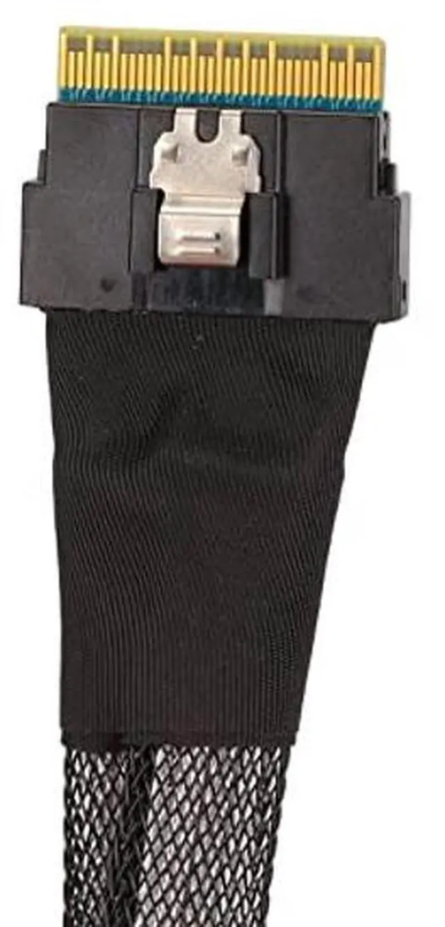 Alt view image 5 of 5 - Acogedor Mini SAS Cable, SFF8654 8i to 2xSFF8087, 12Gbps, 0.5m, 32AWG, Server Compatible