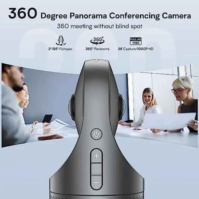 Alt view image 5 of 5 - KanDao Meeting Pro - 360 Video Conference Camera with 2 Remote Control