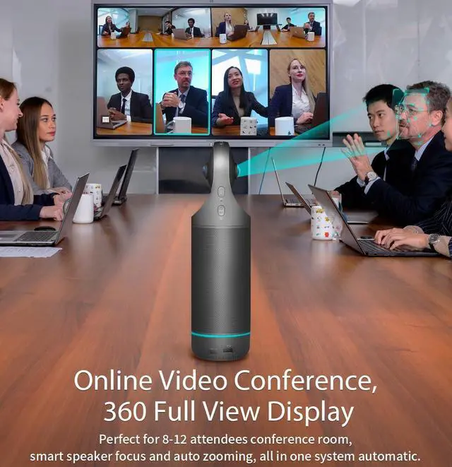 Alt view image 4 of 5 - KanDao Meeting Pro - 360 Video Conference Camera with 2 Remote Control