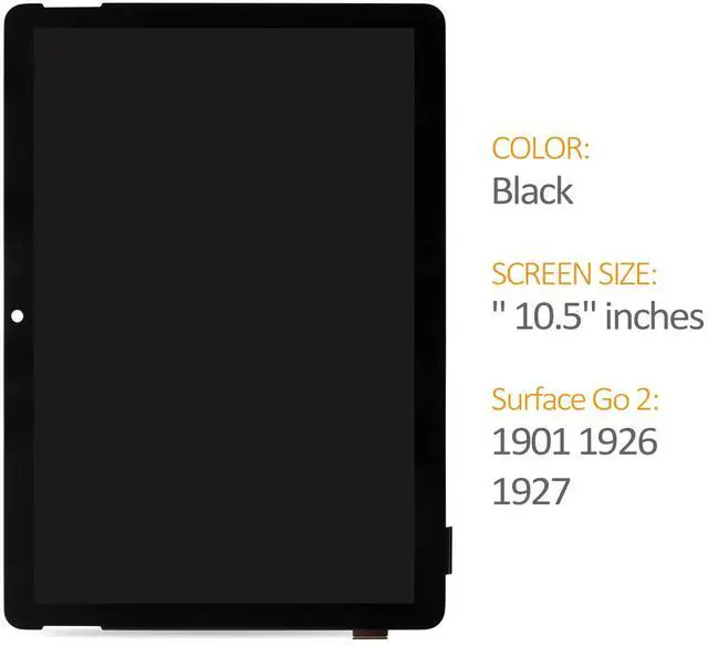 Alt view image 2 of 5 - A-MIND Original for Microsoft Surface Go 2/3/4 10.5" (1920x1280 FHD) Black LCD Screen Replacement Display Touch Digitizer Assembly Replacement Model 1901 1926 1927 with Repair Tools