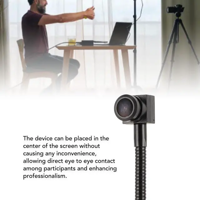 Alt view image 3 of 5 - 1080P USB Center Webcam for PC - Built in Microphone 8MP Eye Webcam, Fixed Focus FHD Middle Screen Webcam