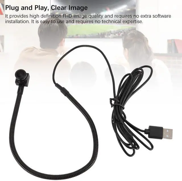Alt view image 5 of 5 - 1080P USB Center Webcam for PC - Built in Microphone 8MP Eye Webcam, Fixed Focus FHD Middle Screen Webcam