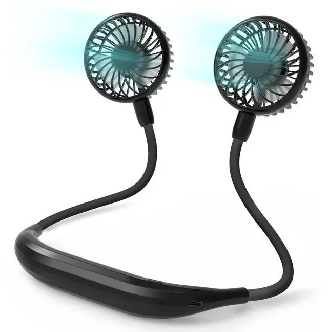 Alt view image 5 of 5 - COMLIFE Portable Mini Waist Fan & Portable Neck Fan, Battery Powerd Personal Fan with 3 Speed for Indoor Outdoor Camping Travel