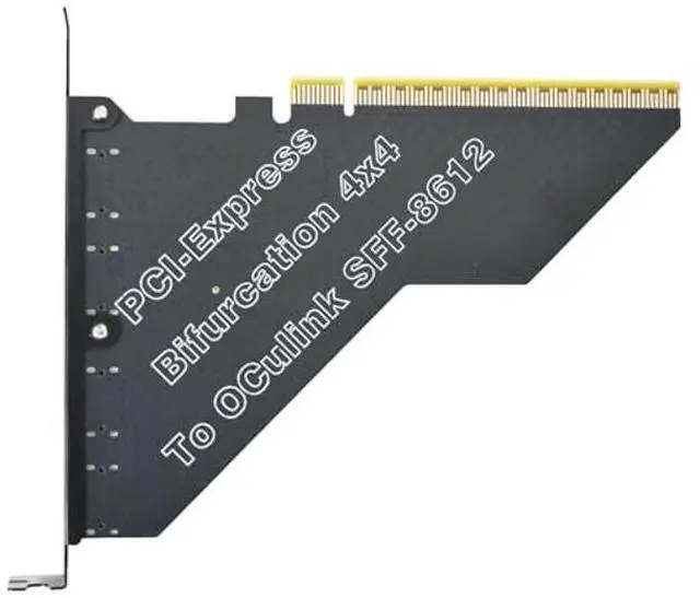 Alt view image 2 of 5 - LetLinkSo Gen4 PCIe to Oculink SFF-8612 Adapter SFF-8611 External Graphics Card for GPU Dock, eGPU, NVMe SSD (PCIe x16 to Oculink)