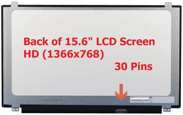 Alt view image 3 of 5 - FULLCOM New LCD Replacement Screen HD 1366x768 (Non Touch) 15.6 Inch NT156WHM-N12 (with Brackets) 30 Pin for Dell Inspiron 15-5545 for Laptop/Display/Screen/LCD Application