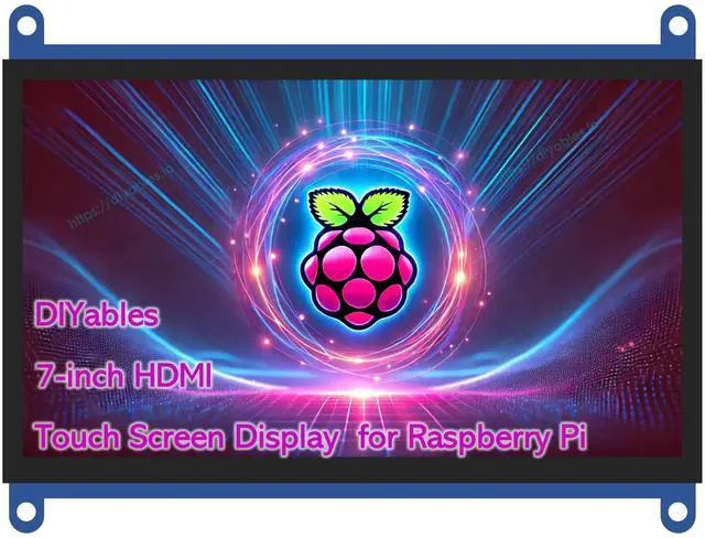 Main image of DIYables 7-Inch Touch Screen Display for Raspberry Pi - HDMI Interface LCD Monitor for IoT, Robotics, and STEM Projects