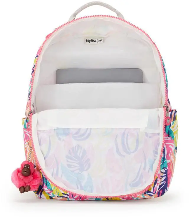 Alt view image 3 of 5 - Kipling Women's Seoul 15" Laptop Backpack, Durable, Roomy with Padded Shoulder Straps, Built-In Protective Sleeve
