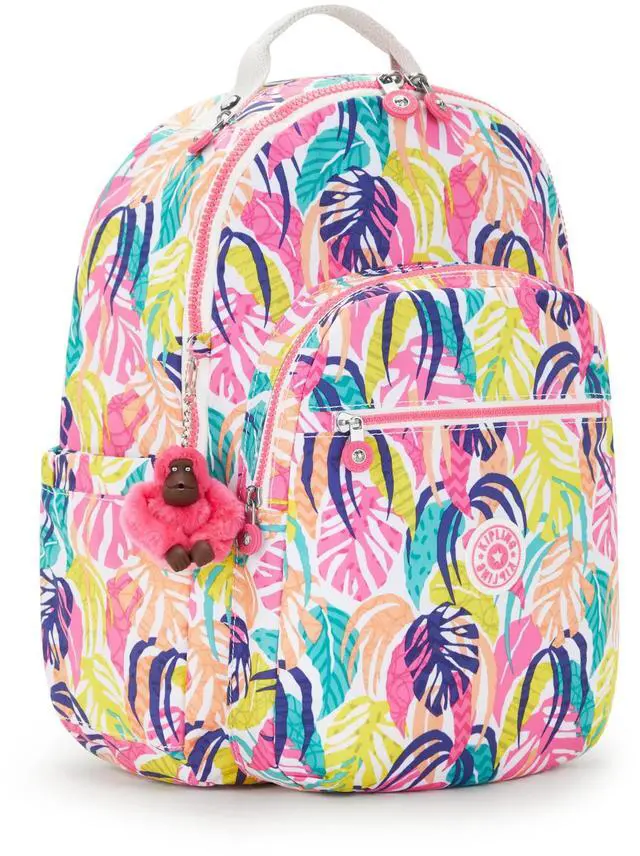Alt view image 4 of 5 - Kipling Women's Seoul 15" Laptop Backpack, Durable, Roomy with Padded Shoulder Straps, Built-In Protective Sleeve