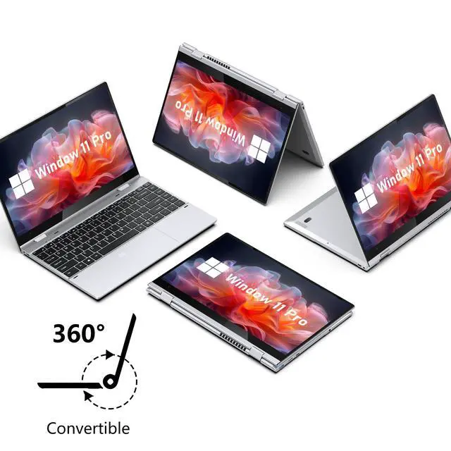 Alt view image 2 of 5 - FUNYET Touchscreen Laptop Computer, 14 Inch 2 in 1 Gaming Laptop, 12th Gen N100 Processor(up to 3.4GHz), 16GB RAM 512GB SSD, 1920 x 1080, Backlit Keyboard, Win 11 Pro, Wi-Fi 6, BT5.2