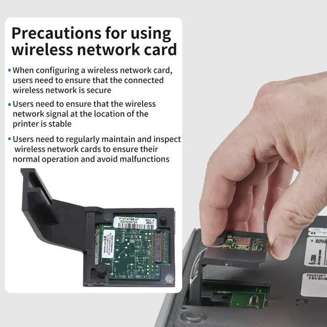 Alt view image 4 of 5 - P1112640-017A WiFi 802.11ac Wireless Module for Zebra ZD421 ZD421D ZD421T Thermal Desktop Printer 203dpi 300dpi