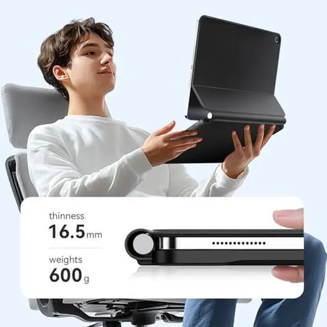 Alt view image 3 of 5 - For iPad 11th (A16) & 10th Generation Case with Keyboard - Magic-Style Magnetic Keyboard Case for iPad 11 inch 2025&10th Gen 10.9 inch, Multi-Touch Trackpad - Backlit - Floating Cantilever Stand