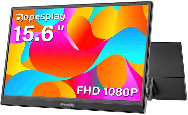 Main image of Portable Monitor, 15.6" FHD 1080P Travel Portable Monitor for Laptop, Ultra-Slim External Portable Screen for Laptop with Kickstand, Screen Extender for Laptop PC Mac Phone PS4/5 Xbox Switch
