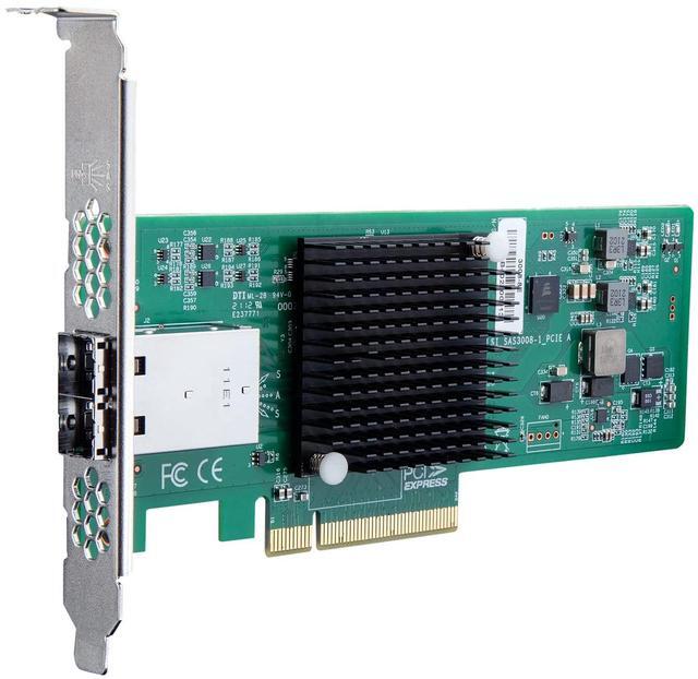 Main image of Broadcom PCIe SAS/SATA HBA Card - 2X Mini SAS Ports, Same as LSI 9300-8E