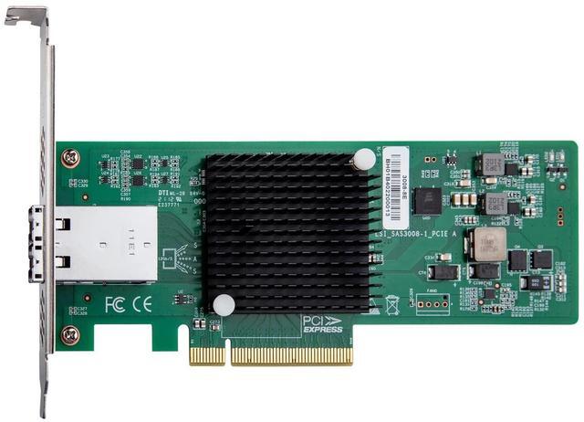 Alt view image 2 of 4 - Broadcom PCIe SAS/SATA HBA Card - 2X Mini SAS Ports, Same as LSI 9300-8E