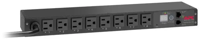 Main image of APC Rack Mount PDU, Switched Rack 120V/15A, (8) Outlets, 1U Horizontal Rackmount (AP7900B)