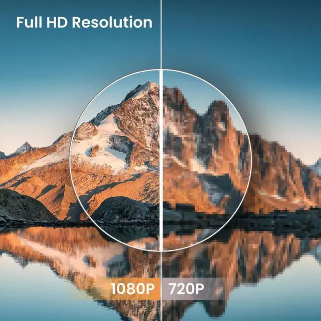 Alt view image 3 of 5 - ArcticPro 24 inch Monitor 120Hz, FHD 1080p, Computer Monitor, IPS, 99% sRGB, 1ms Response Time, 3-Sided Frameless, Ultra Slim, VESA Mountable, Anti-Blue Light Design, HDMI & VGA Ports,Black